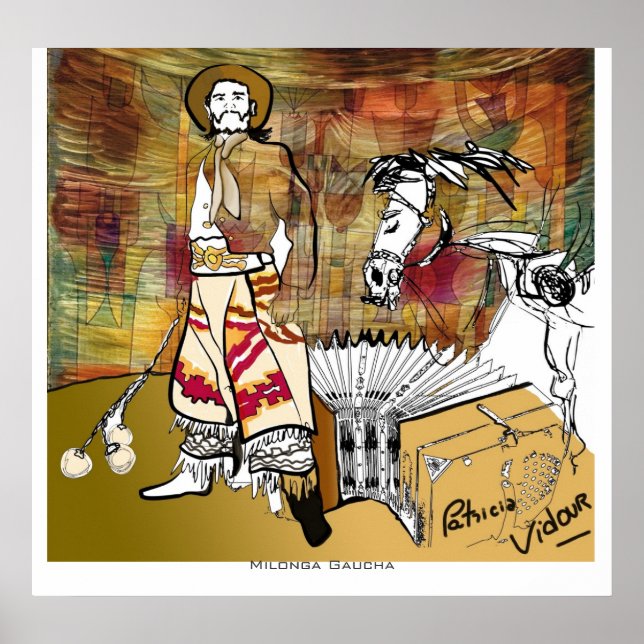 Affiche Milonga Gaucha Tango (Devant)