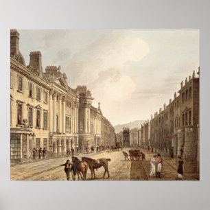 Affiche Milsom Street, de 'Bath Illustré par une série