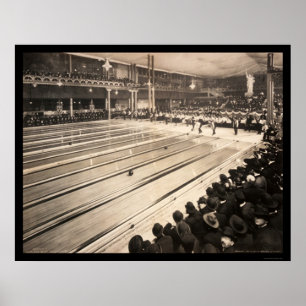 Affiche Milwaukee, photo de roulement 1905 de WI I