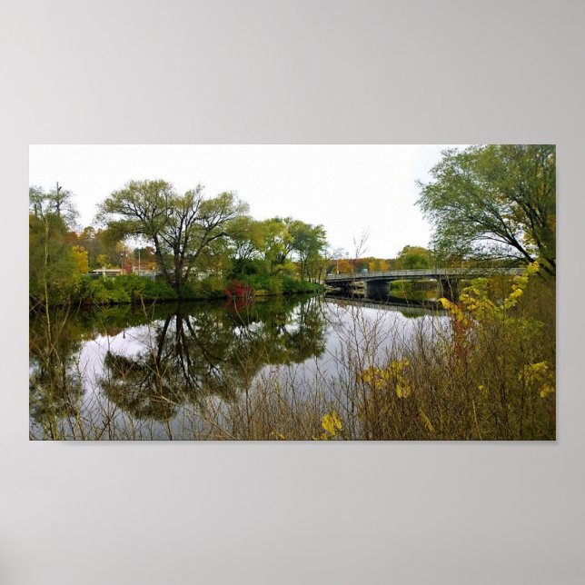 Affiche Milwaukee River, West Bend, Wisconsin (Devant)