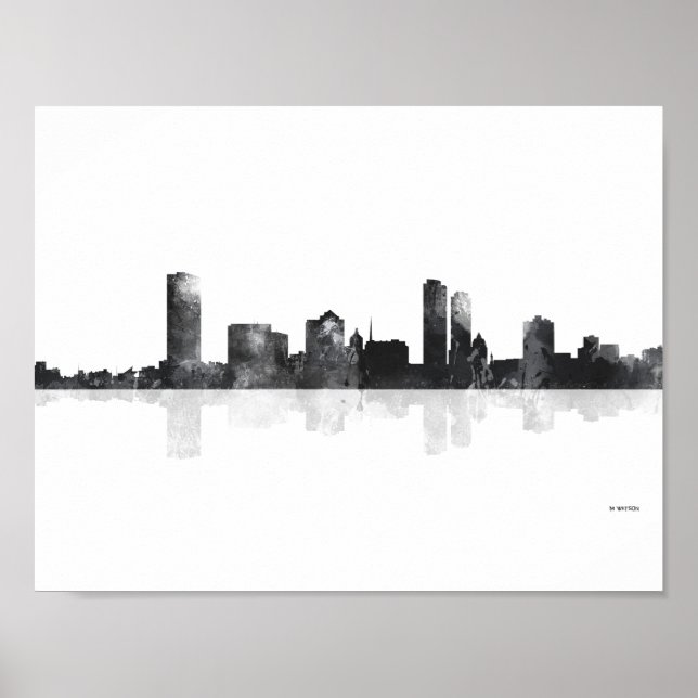 AFFICHE MILWAUKEE, WISCONSON SKYLINE (Devant)