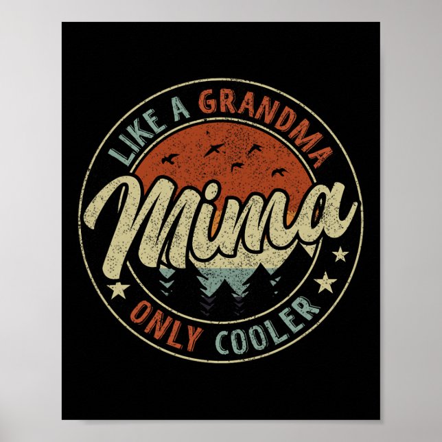 Affiche Mima comme une grand-mère seulement Glacière Fête  (Devant)