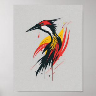 Affiche Mime coloré
