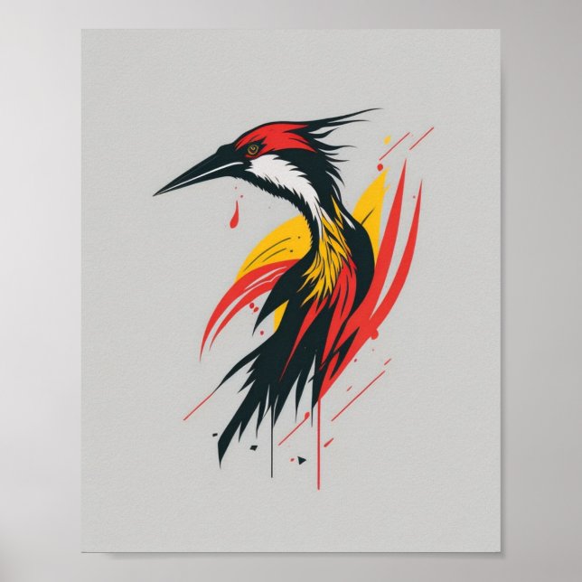 Affiche Mime coloré (Devant)