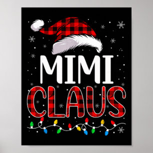 Affiche Mimi Claus Feux de Noël Matching Famille Noël P