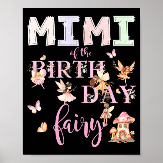 Affiche Mimi de la Fée d'anniversaire Fille d'anniversaire