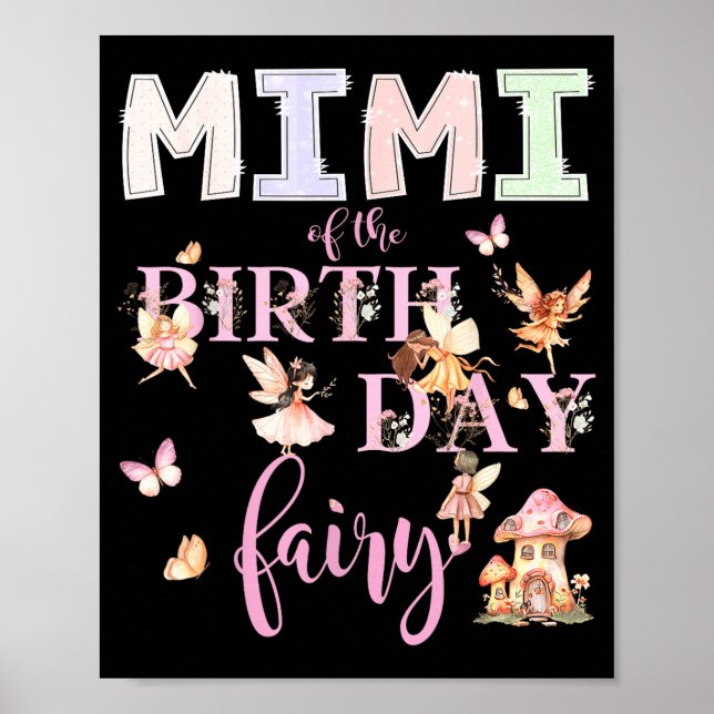 Affiche Mimi de la Fée d'anniversaire Fille d'anniversaire (Devant)