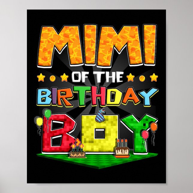 Affiche Mimi De L'Anniversaire Jeu Garçon Jeu Famille De J (Devant)