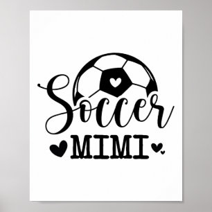 Affiche Mimi foot drôle joueur de football 