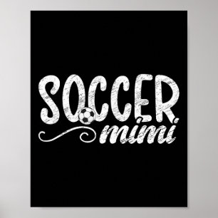 Affiche Mimi footballeuse Mimi fière Mimi d'un footballeur