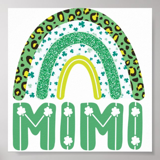 Affiche Mimi Jour de la Saint Patrick grand-mère irlandais (Devant)
