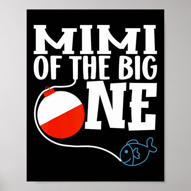 Affiche Mimi Of The Big One Fishing Boy First Birthday Ofi (Devant)