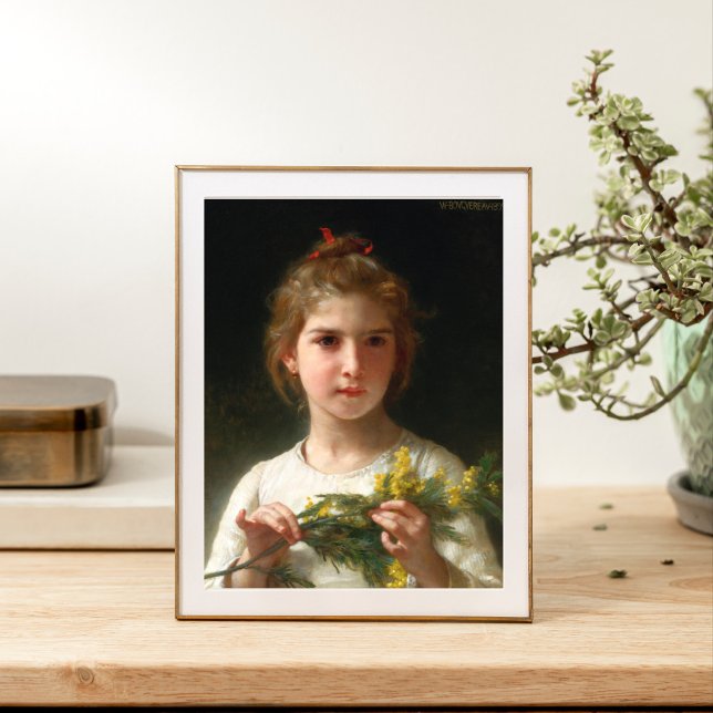 Affiche Mimosa par William Bouguereau (Créateur téléchargé)