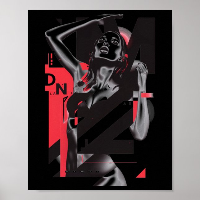 Affiche Mind Over - Art Graphique - Abstrait - Design de r (Devant)