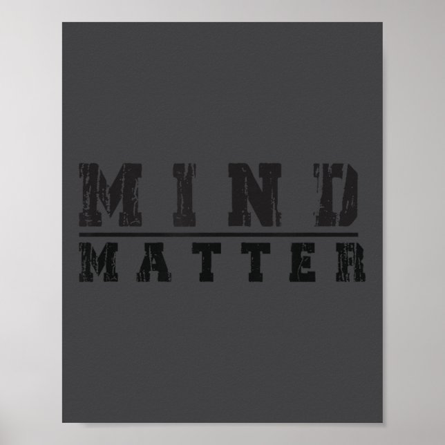 Affiche Mind Over Motivational Stoic Philosophy Insrationa (Devant)
