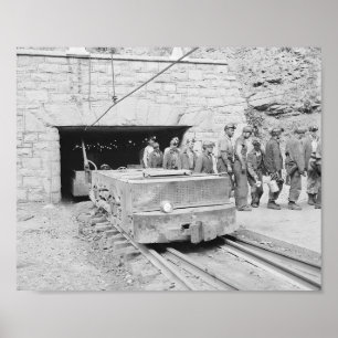 Affiche Mine de charbon Comté de Wyoming, Virginie-Occiden