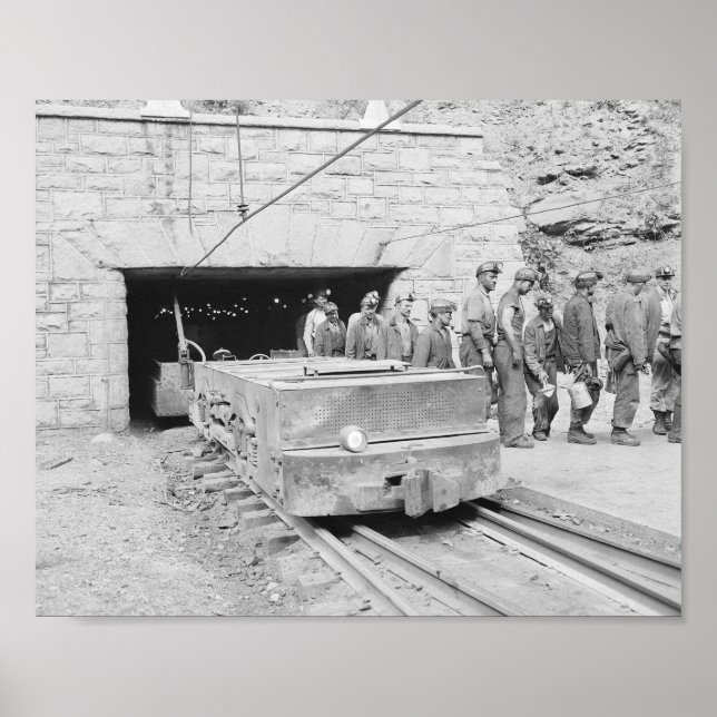 Affiche Mine de charbon Comté de Wyoming, Virginie-Occiden (Devant)