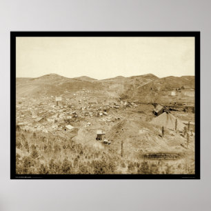 Affiche Mine et usine de plomb de la ville SD 1889