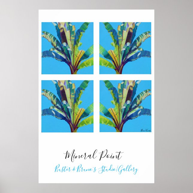 Affiche Mineral Point, Red Banana's, par Bruce Tunis (Devant)