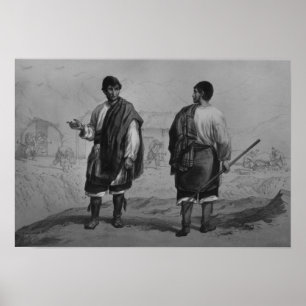 Affiche Miners du Chili, gravée par F. Lehnert