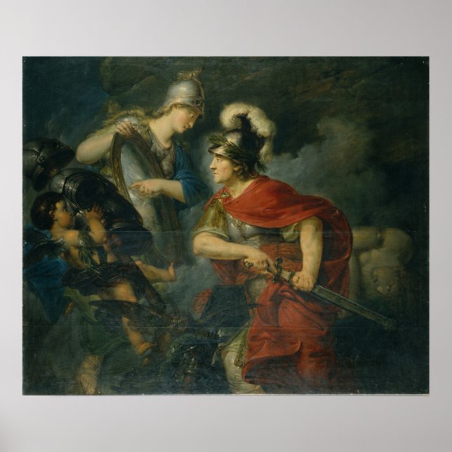 Affiche Minerva montre son envie dans le Bouclier poli (Devant)