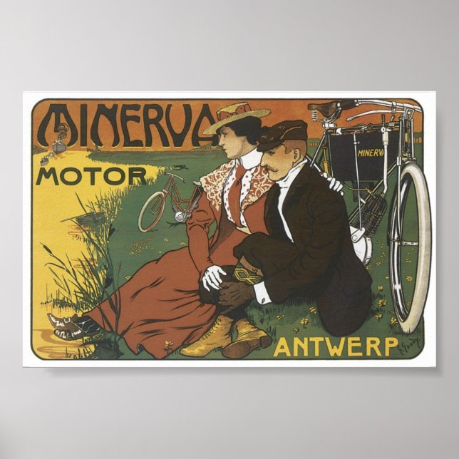 Affiche Minerva Motor Anvers (Devant)