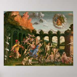 Affiche Minerva pourchasser les vices