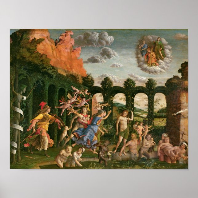 Affiche Minerva pourchasser les vices (Devant)