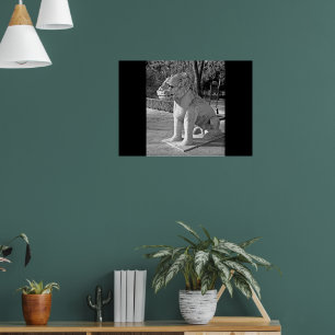 Affiche Ming Tombs Dragon B&W