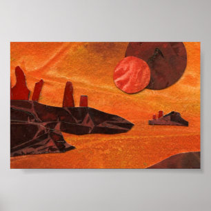 Affiche Mini-affiche de science-fiction