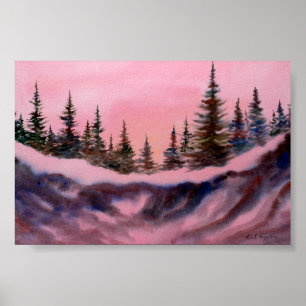 Affiche Mini-affiche du paysage hivernal