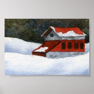 Affiche Mini-affiche du paysage hivernal