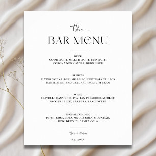 Affiche Mini barre de script Menu Cheval Mariage Signal