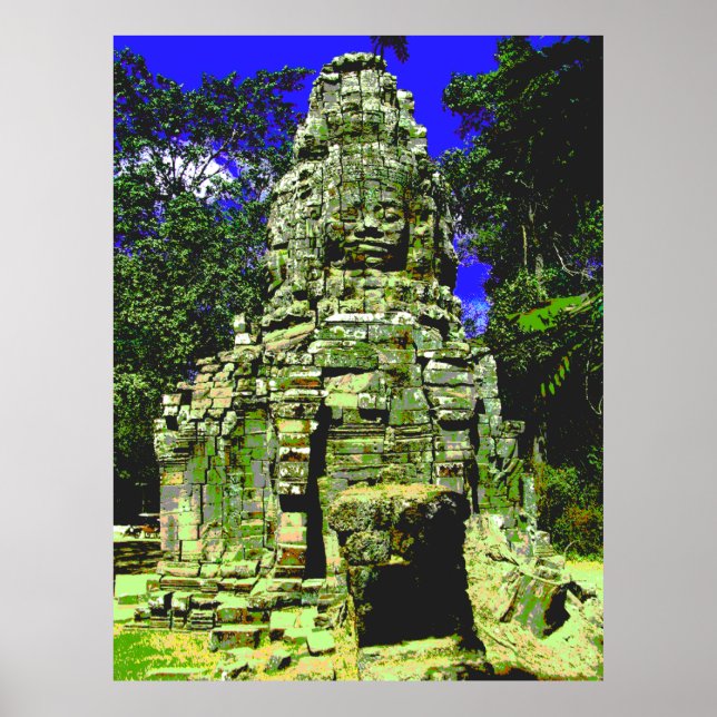 Affiche Mini Bayon [Redux] ... Siem Reap, Cambodge (Devant)