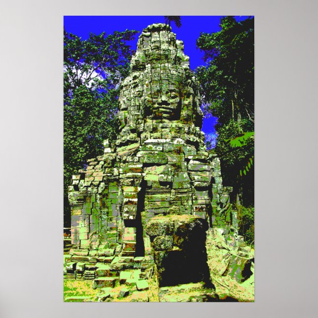 Affiche Mini Bayon [Redux] ... Siem Reap, Cambodge (Devant)
