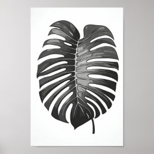 Affiche Mini, belle monstère monochrome albo