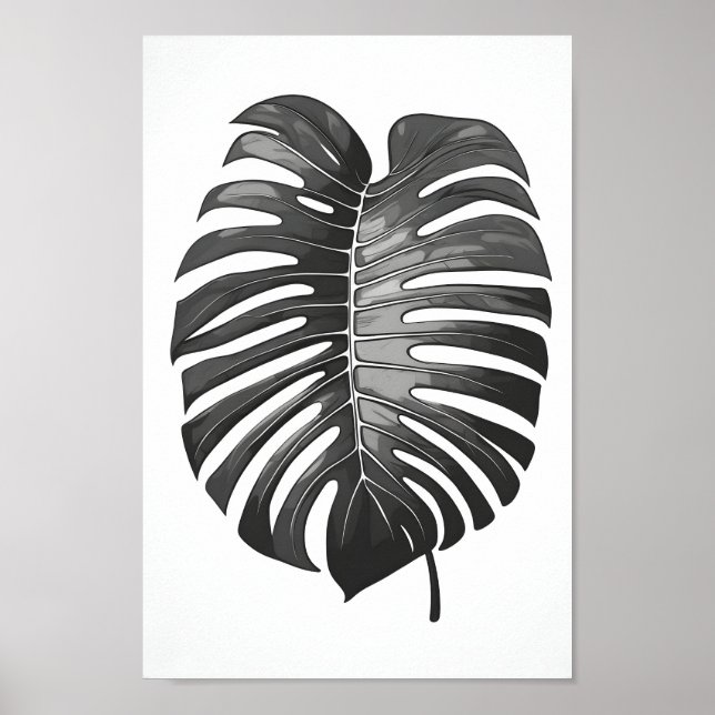 Affiche Mini, belle monstère monochrome albo (Devant)