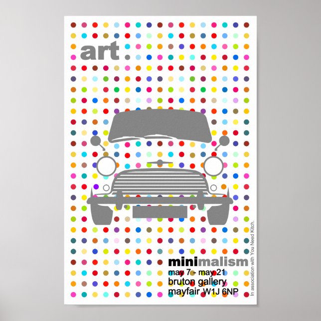 Affiche Mini Cooper classique de Damian (Devant)