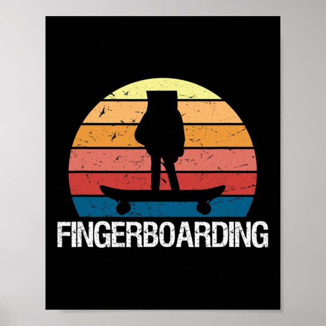 Affiche Mini skateboard doigt fingerboard  (Devant)