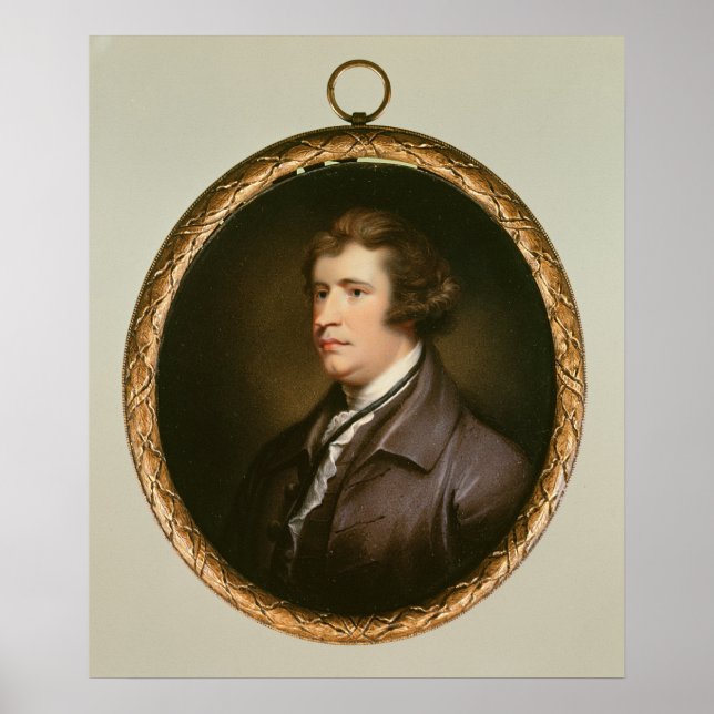 Affiche Miniature d'Edmund Burke, 1795 (Devant)