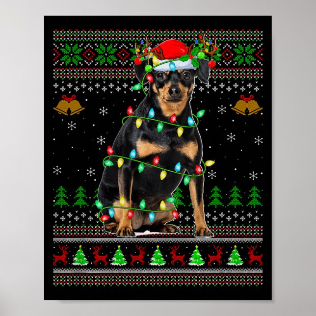 Affiche Miniature Nscher Dog Ugly Christmas Sweaters Holid (Devant)