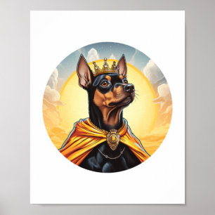 Affiche Miniature Pinscher Chien King