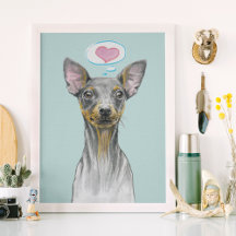 Miniature pinscher Portrait de chien adorable chio