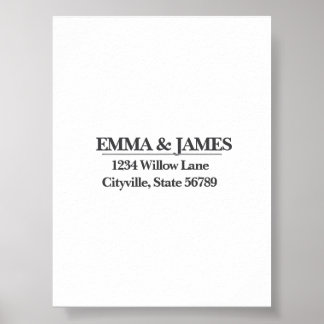 Affiche Minimal Elegant Wedding Welcome Sign – Ivory Marbl