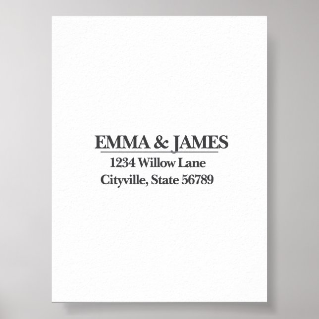 Affiche Minimal Elegant Wedding Welcome Sign – Ivory Marbl (Devant)