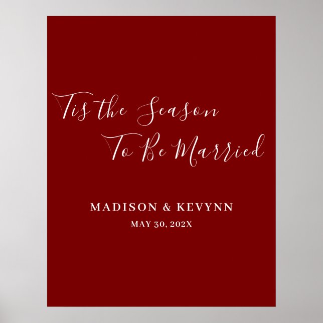 Affiche Minimal et chic | MARIAGE (Devant)