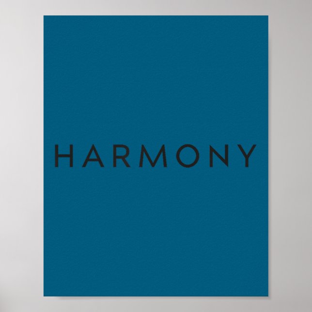Affiche Minimal Motivational Quote Harmony Insration  (Devant)