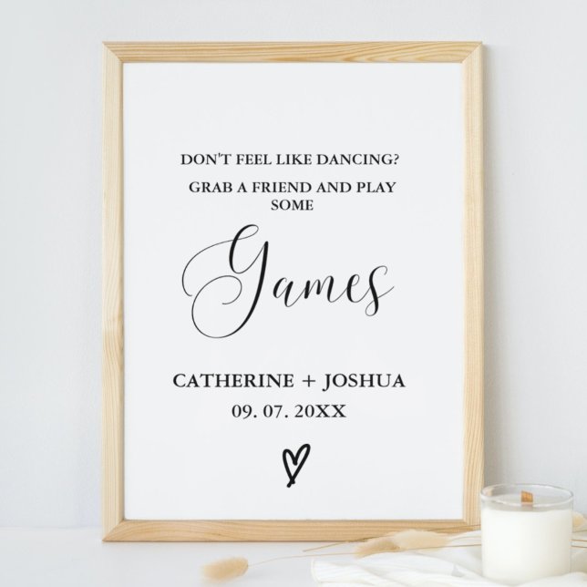 Affiche Minimal Ne pas avoir envie de danser jouer un sign (Créateur téléchargé)