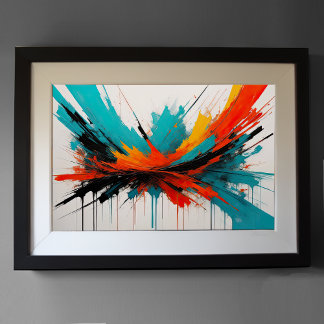 Affiche Minimalisme d'impressionnisme Abstrait moderne 3:2