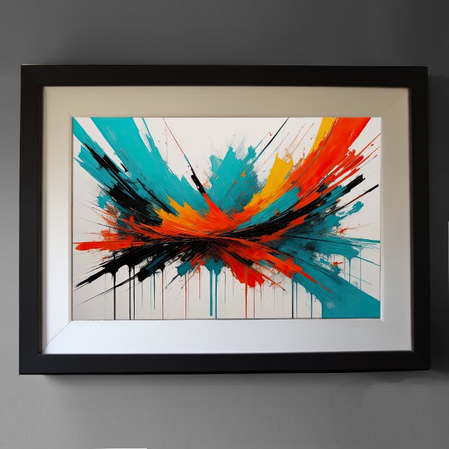 Affiche Minimalisme d'impressionnisme Abstrait moderne 3:2 (Créateur téléchargé)